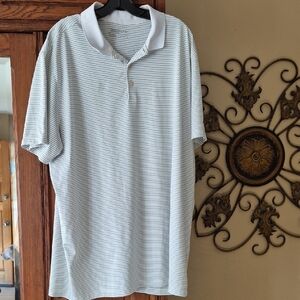 Nike Men's Polo Shirt - White and Gray